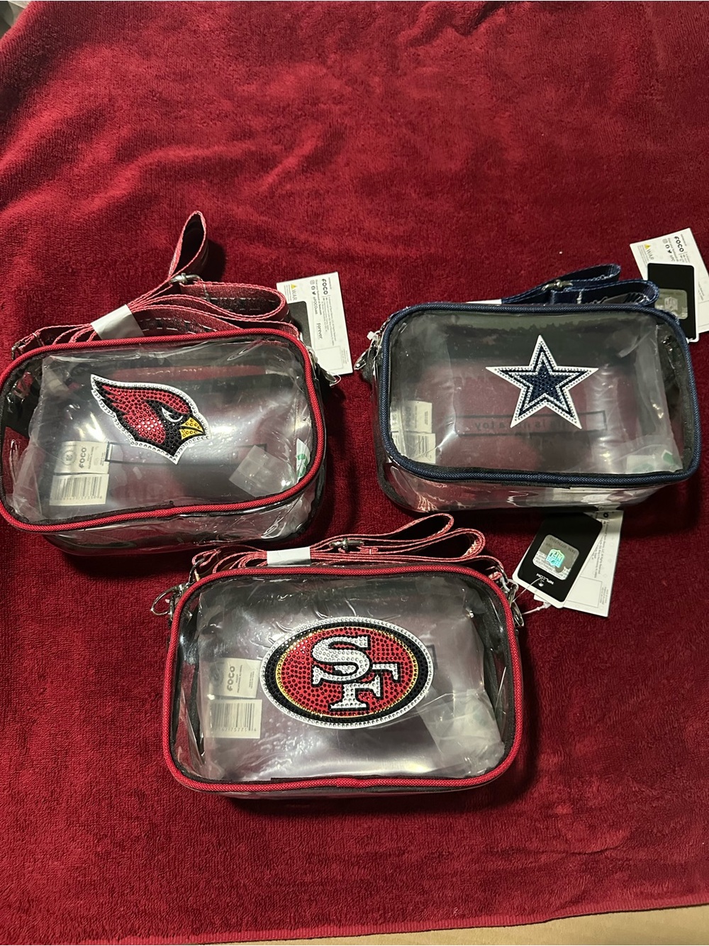 Clear NFL FOCO Team clear stadium Bags